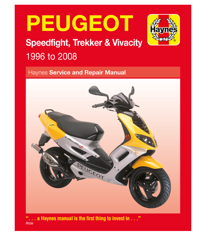 Haynes repair manual Peugeot Speedfight/Trekker/Vivacity