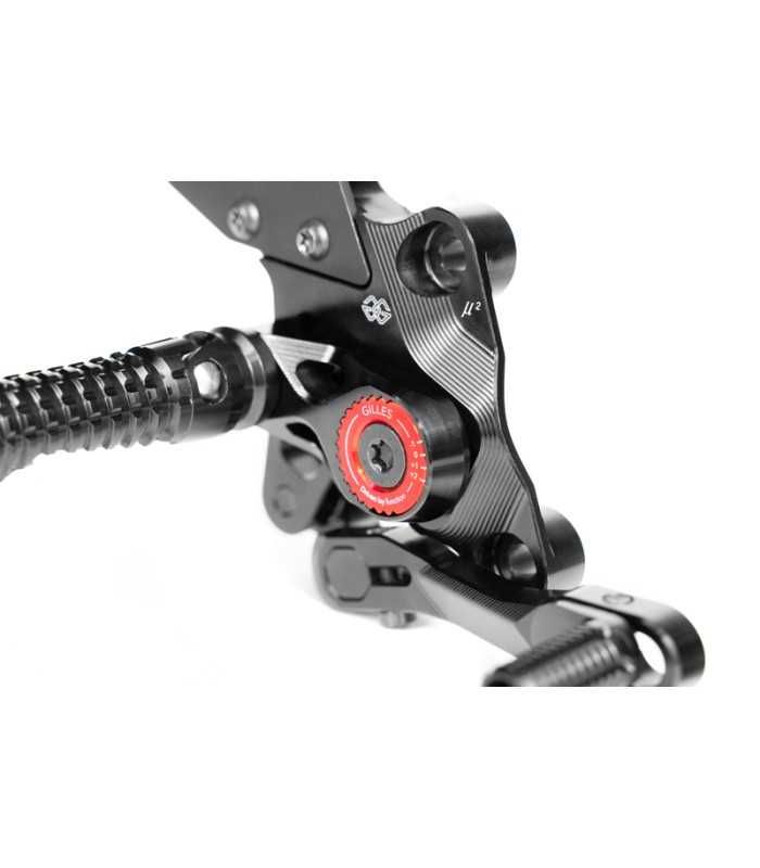Gilles Tooling MUE2-S03-B Pedane regolabili Suzuki Hayabusa R GSX 1300 (2022-24)