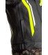 Giacca in pelle RST Axis CE nero gialla