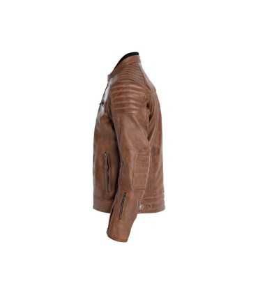 Veste en cuir moto John Doe Dexter marron