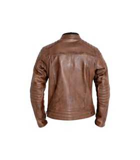 Giacca in pelle moto John Doe Dexter marrone