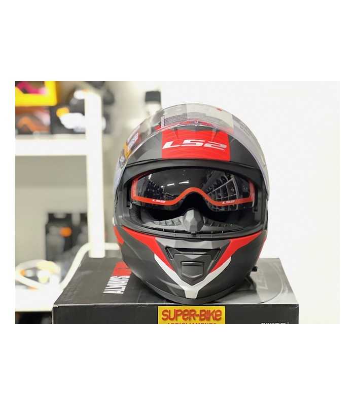 LS2 FF800 STORM NERVE BLACK RED MATT