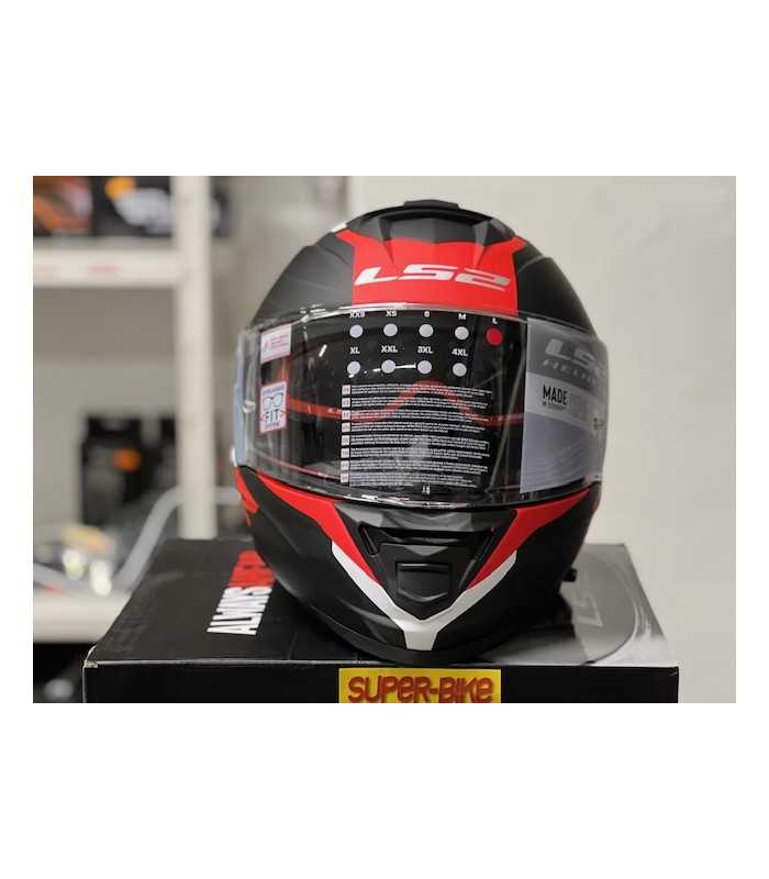 HELM LS2 FF800 STORM NERVE SCHWARZ MATT ROT