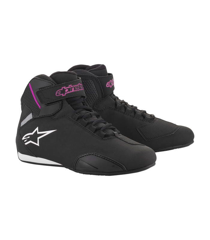 Chaussures moto femme Alpinestars Sektor noir pink