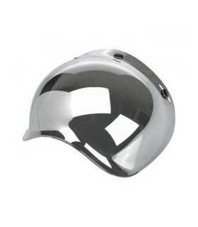 BILTWELL 3 BOTTONS BUBBLE VISOR ANTIFOG SILVER MIRROR