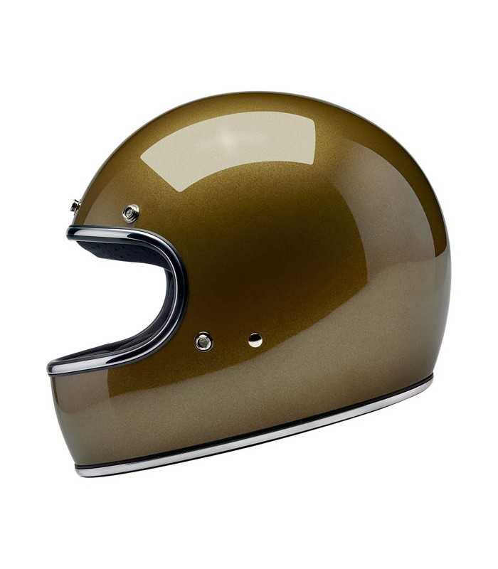 Biltwell Gringo Ugly gold metallic helm