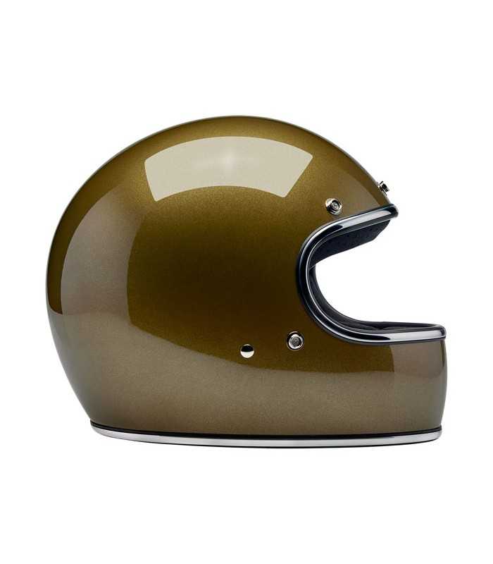 Biltwell Gringo Ugly gold metallic helmet