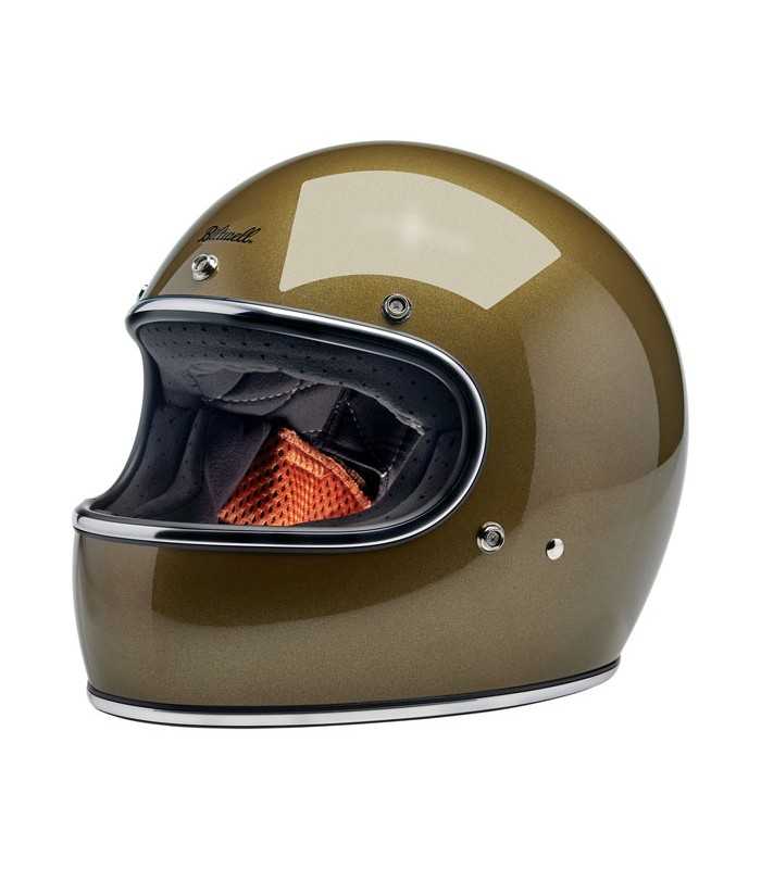 Casque Biltwell Gringo Ugly gold metallic