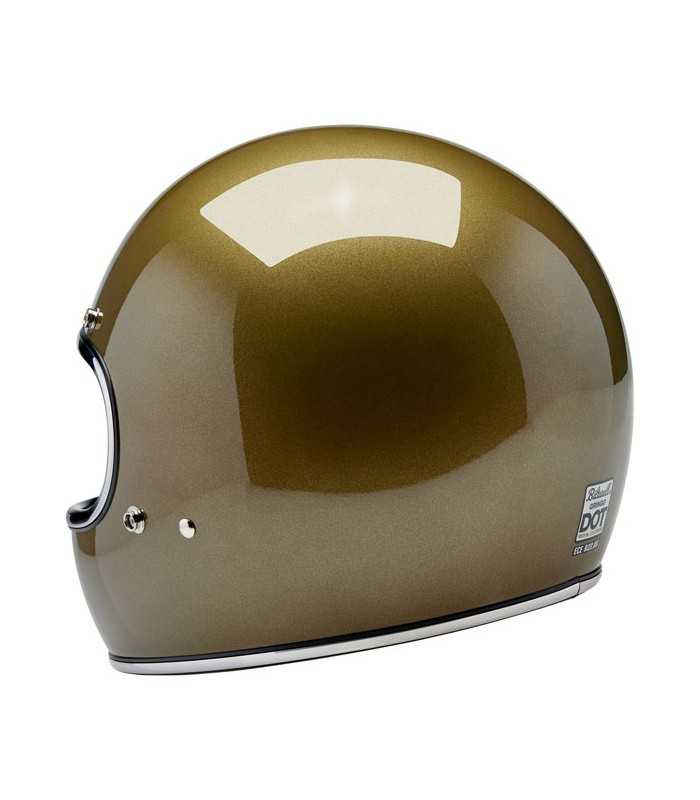 Biltwell Gringo Ugly gold metallic helm