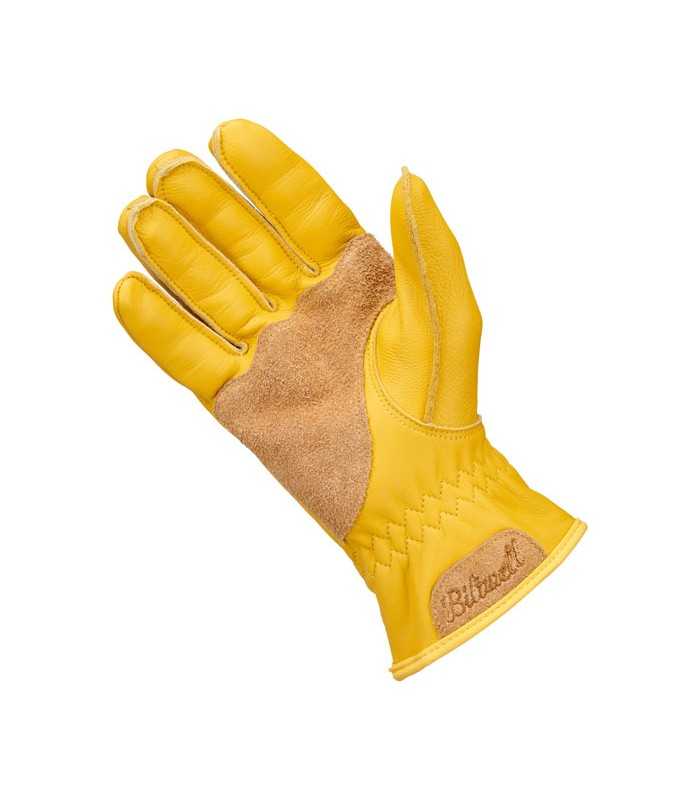 Biltwell Work 2.0 guanti in pelle gialli