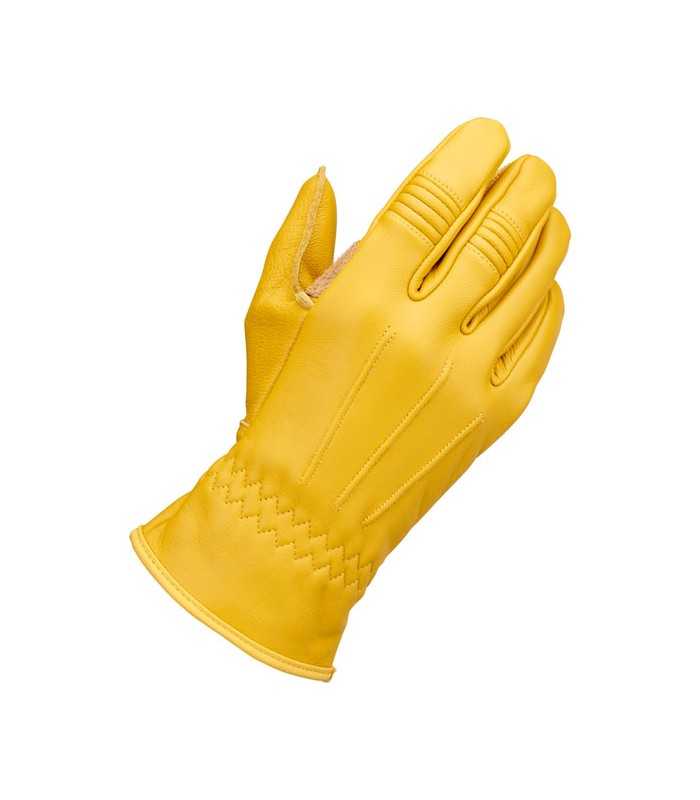 Biltwell Work 2.0 leder handschuhe gelb