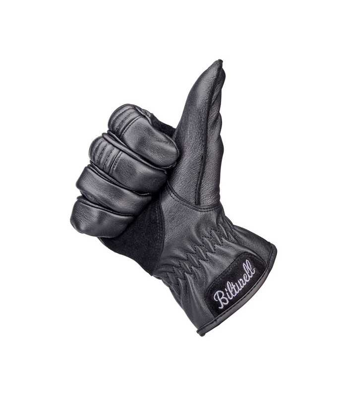 Biltwell Work 2.0 leder handschuhe schwarz