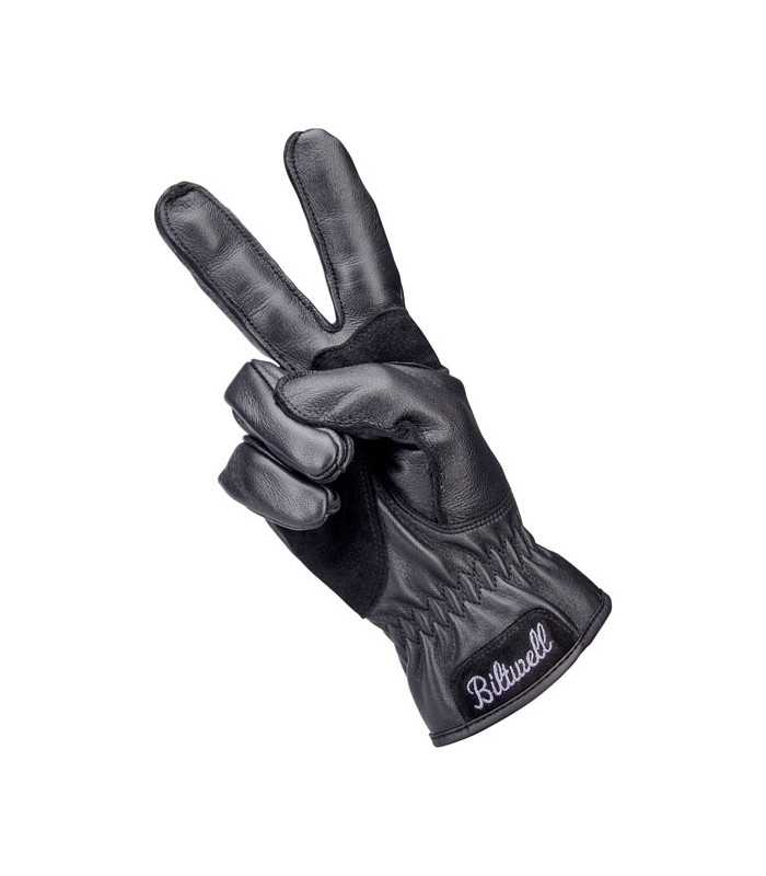 Biltwell Work 2.0 leder handschuhe schwarz