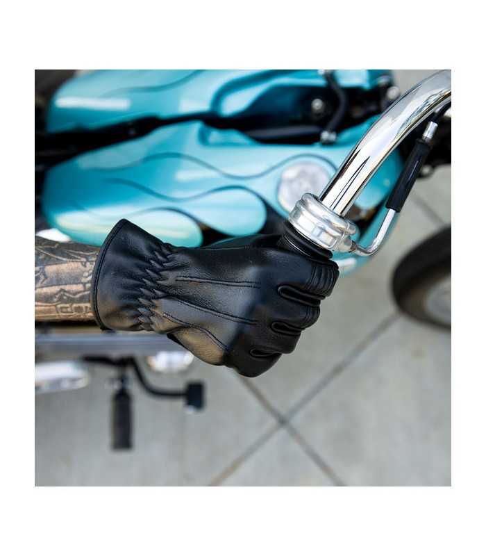 Biltwell Work 2.0 leder handschuhe schwarz