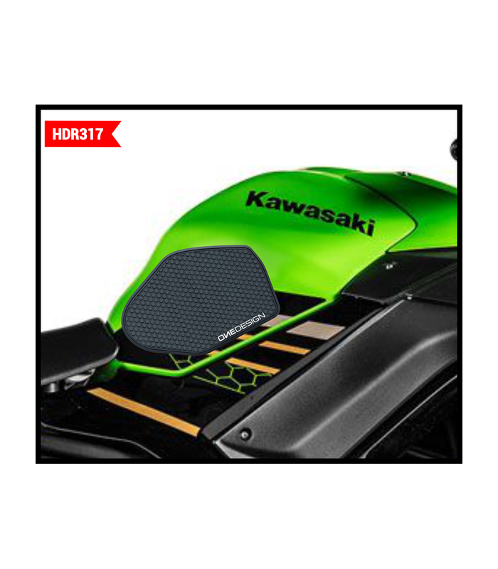 Onedesign tank pad black Kawasaki Ninja 650 (2017-24)