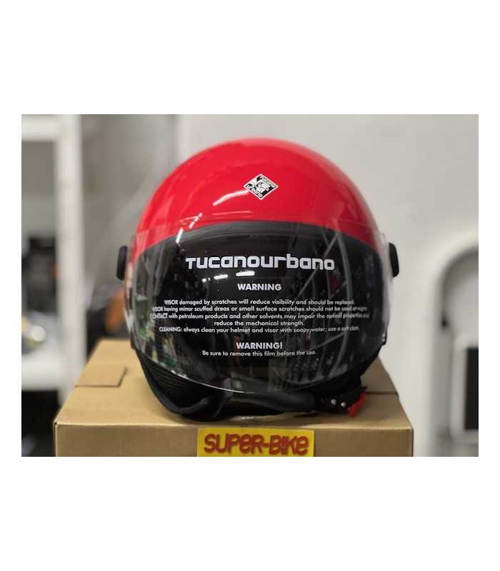 Casque Jet Tucano Urbano EL Jettin rouge