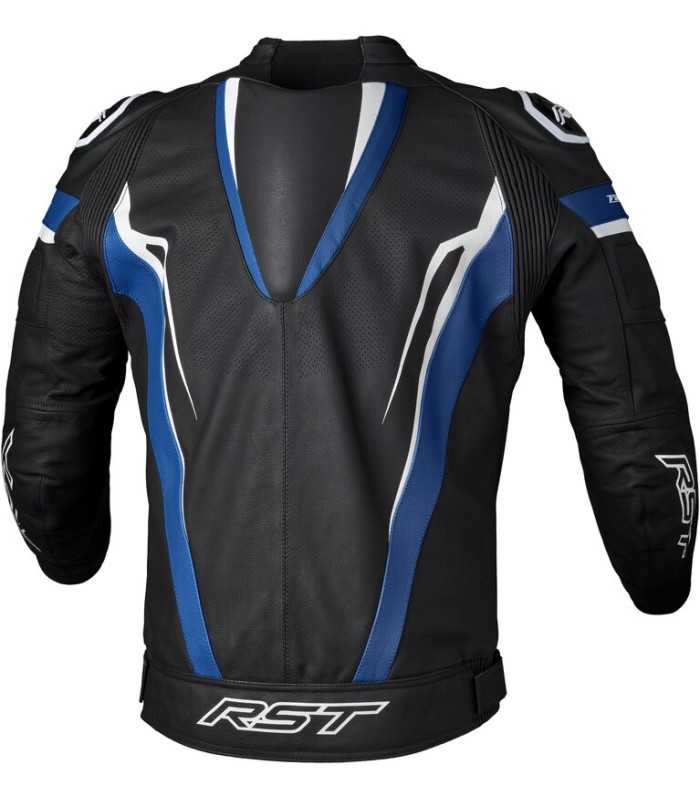RST TracTech Evo 5 black blue leather jacket