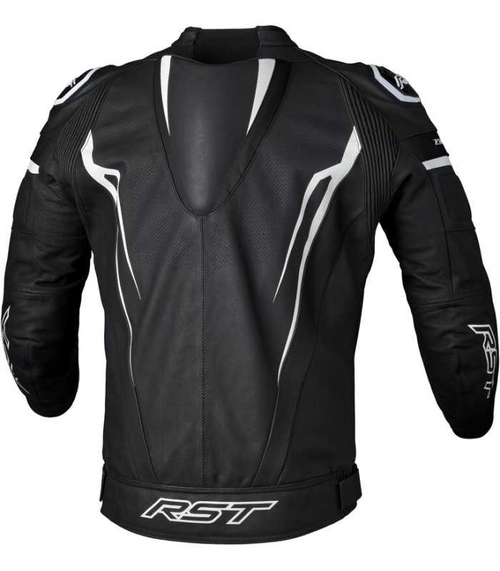 Giacca in pelle RST TracTech Evo 5 nera bianca