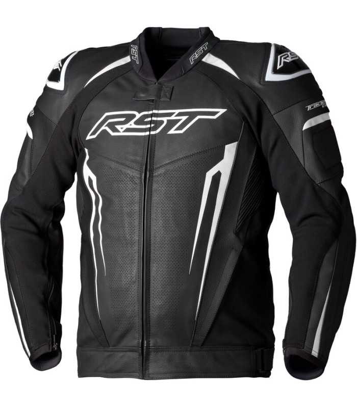 Veste en cuir RST TracTech Evo 5 noir blanc