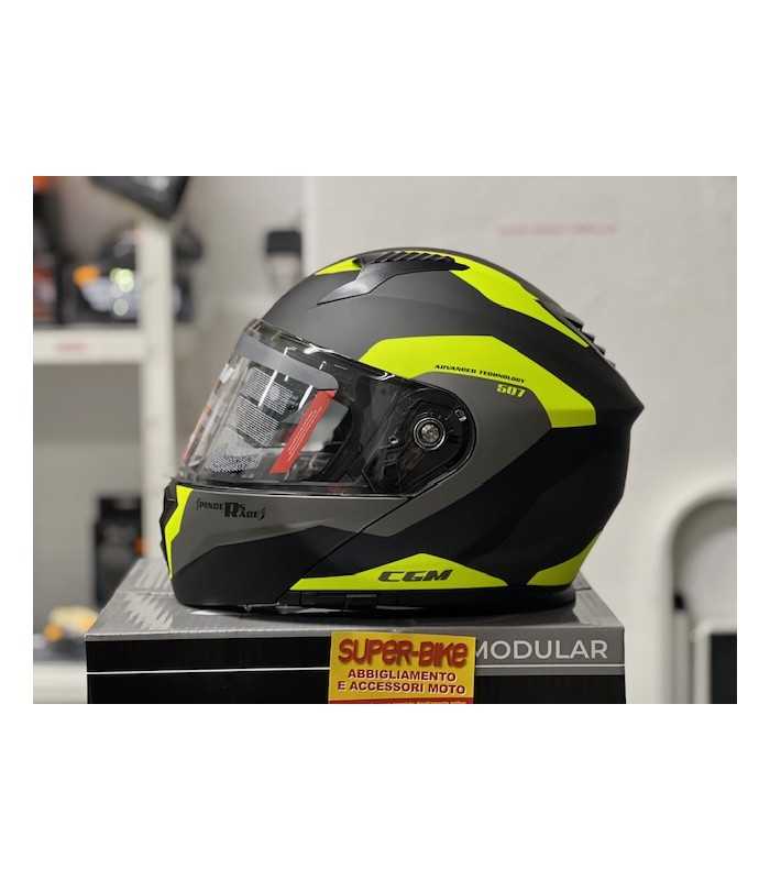 Casco modulare Cgm 507G Pincers giallo opaco