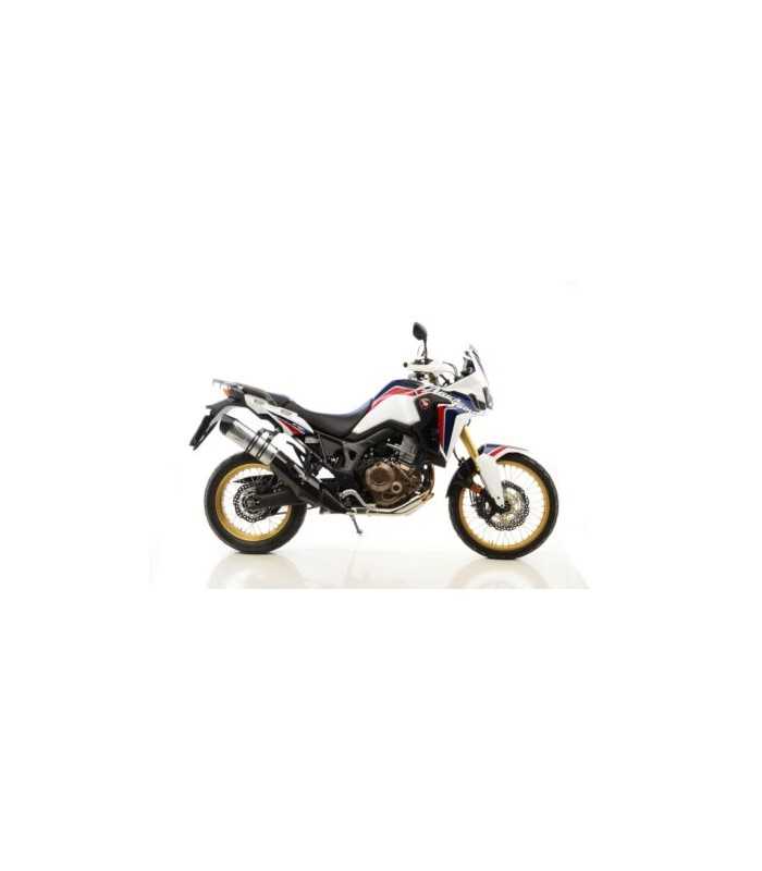 LEOVINCE Honda CRF 1000 Africa Twin (2016) LV One EVO Inox CH Slip-On Endcap Carbon