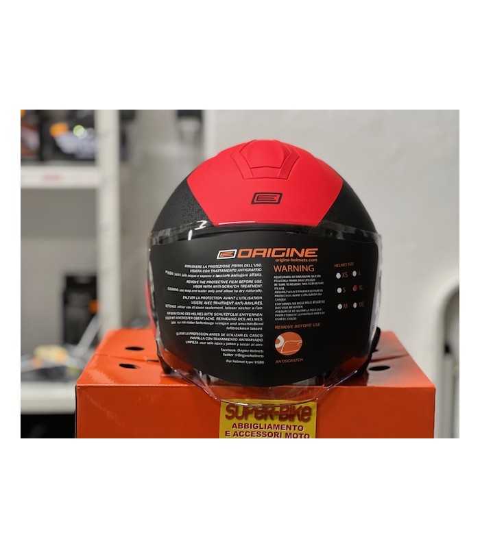 Moto Jet Helm mit Bluetooth Iintegriert Origine Palio Hyper 2.0 BT rot matt