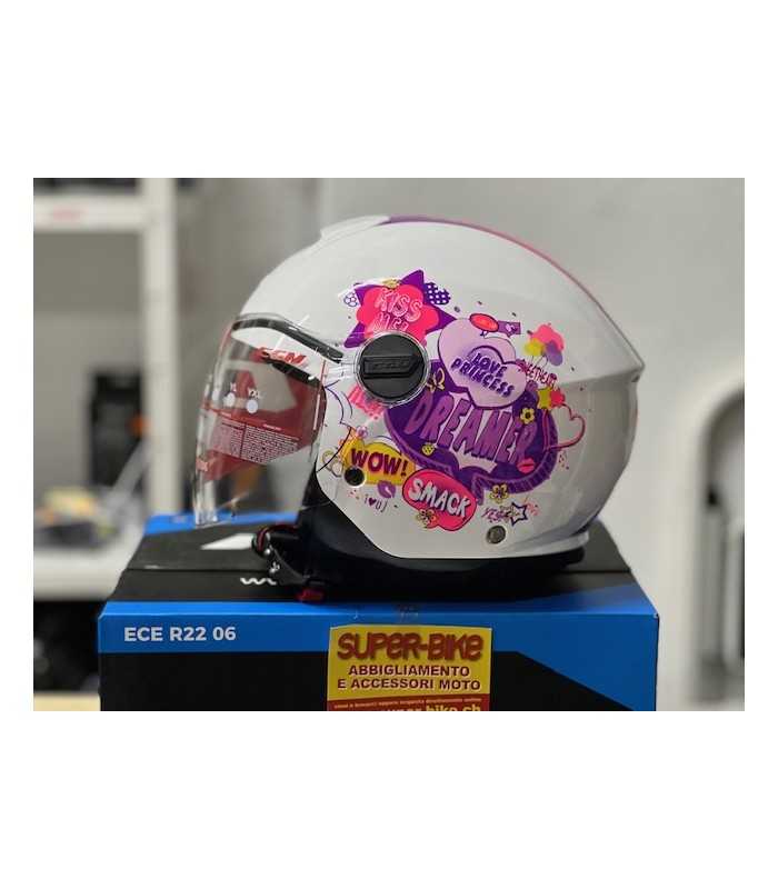 Casco bambino Cgm 261g Mini Comics viola