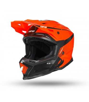 Casco cross UFO Echus arancione