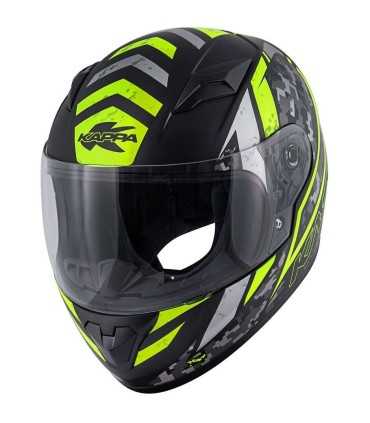 Casco moto bambino Kappa KJ04 EVO PROX nero giallo opaco