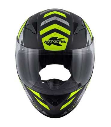 Motorrad kinder helm Kappa KJ04 EVO PROX schwrz gelb matt