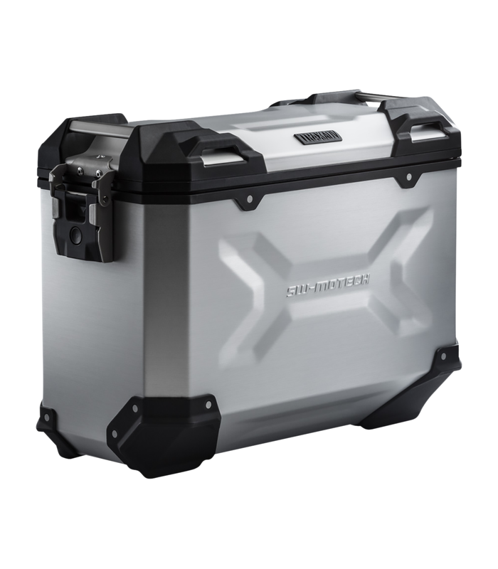 SW-Motech TRAX ADV M. Seitenkoffer Aluminium 37 l. Links silber