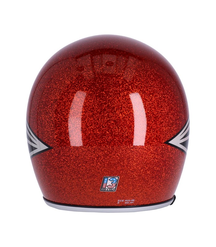 Casque Jet 13 1/2 Skull Bucket FLAKE AMBER