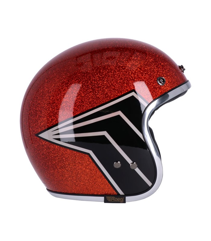 Casque Jet 13 1/2 Skull Bucket FLAKE AMBER