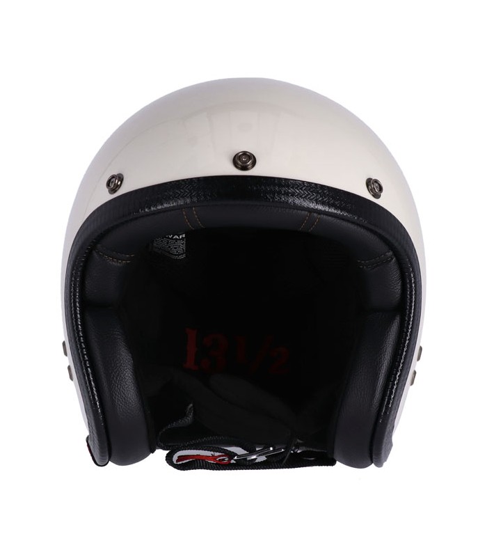 Jet helm 13 1/2 Skull Bucket VINTAGE WHITE