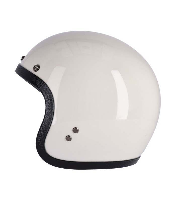 Casque Jet 13 1/2 Skull Bucket VINTAGE WHITE