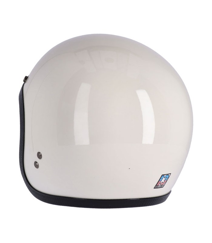 Casque Jet 13 1/2 Skull Bucket VINTAGE WHITE