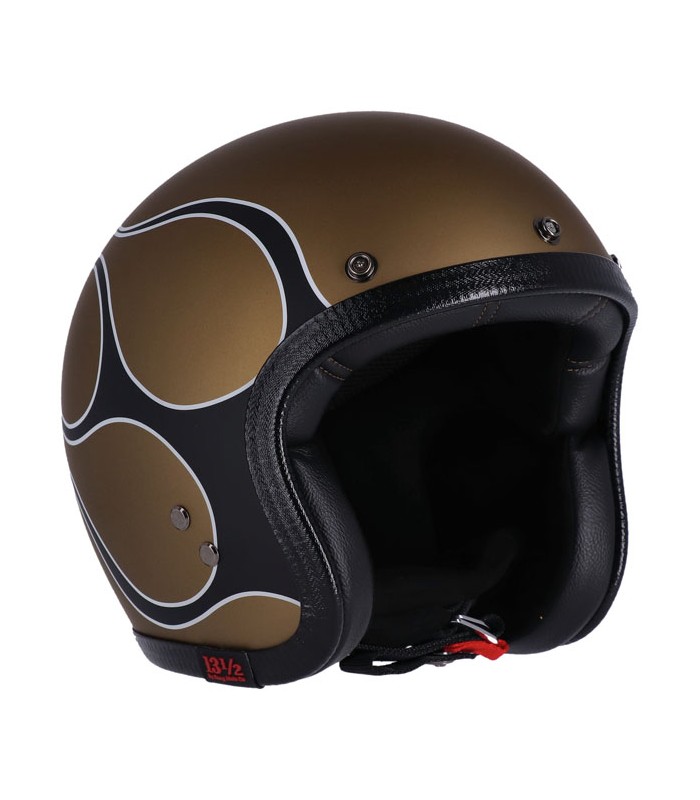Jet 13 1/2 Skull Bucket FLAMES MATT GOLD