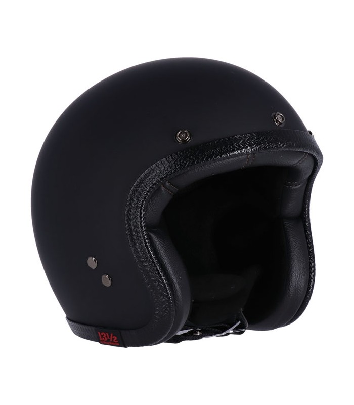Jet helm 13 1/2 Skull Bucket schwarz matt