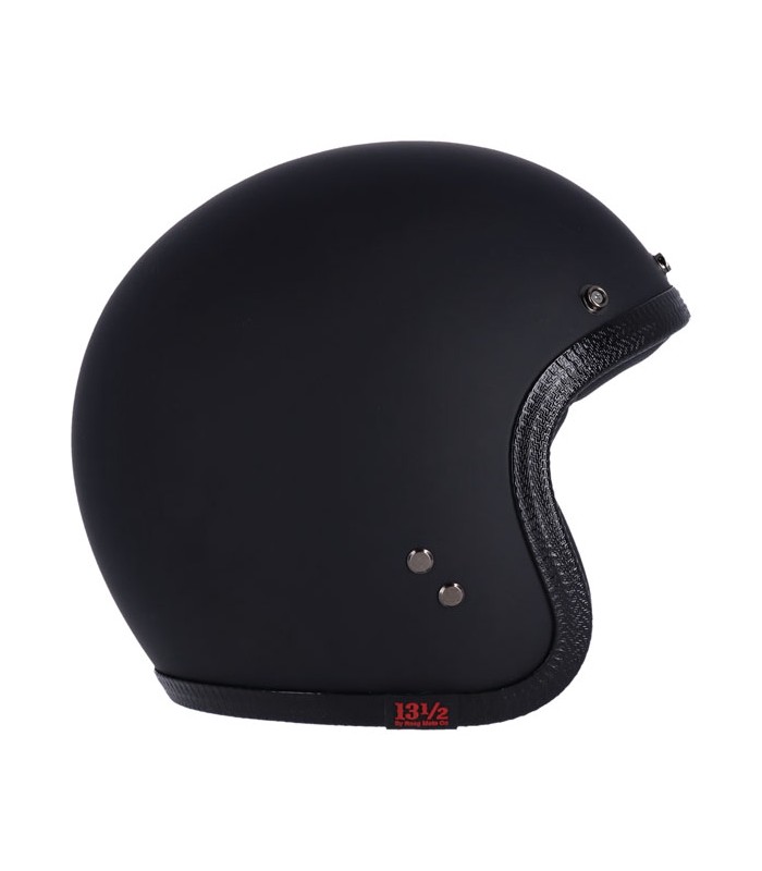 Jet helm 13 1/2 Skull Bucket schwarz matt
