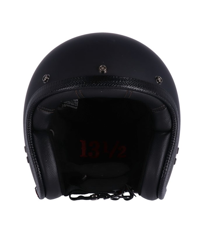 Casque Jet 13 1/2 Skull Bucket noir matt
