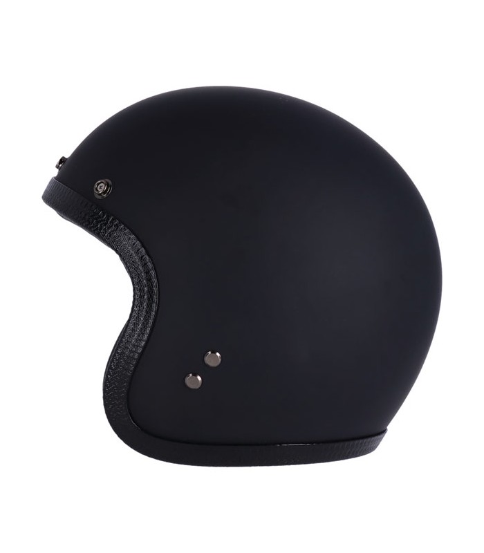 13 1/2 Skull Bucket black matt jet helmet