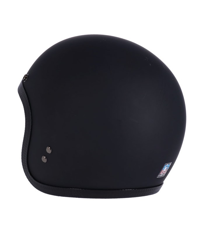13 1/2 Skull Bucket black matt jet helmet