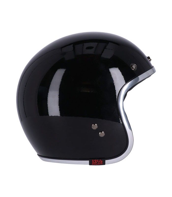 13 1/2 Skull Bucket black jet helmet