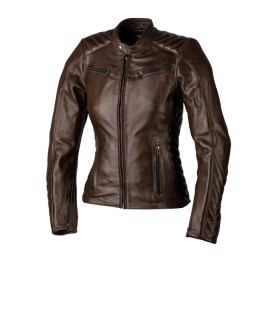 Giacca in pelle donna Rst Roadster 3 marrone