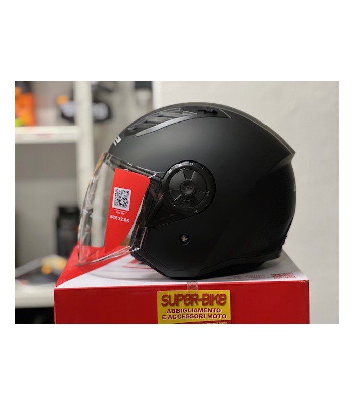 Casque jet LS2 OF616 Airflow 2 noir matt
