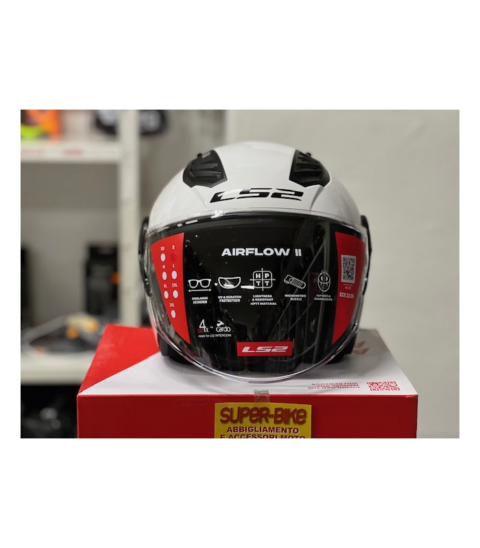 Casque jet LS2 OF616 Airflow 2 blanc