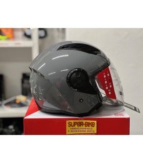 Casco jet LS2 OF616 Airflow 2 grigio nardo