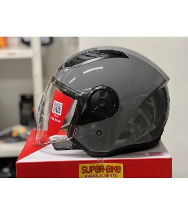 Casco jet LS2 OF616 Airflow 2 grigio nardo