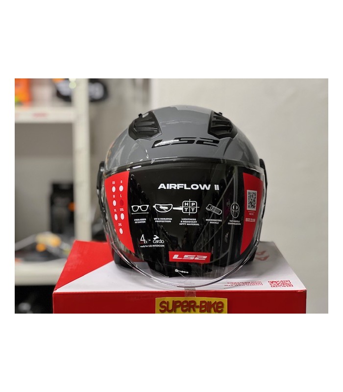 Helm jet LS2 OF616 Airflow 2 nardo grau