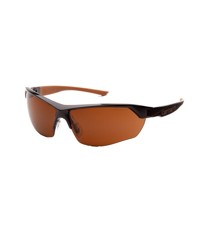 CARHARTT HALF FRAME TEMPLE SAFETY GLASSES BRONZ